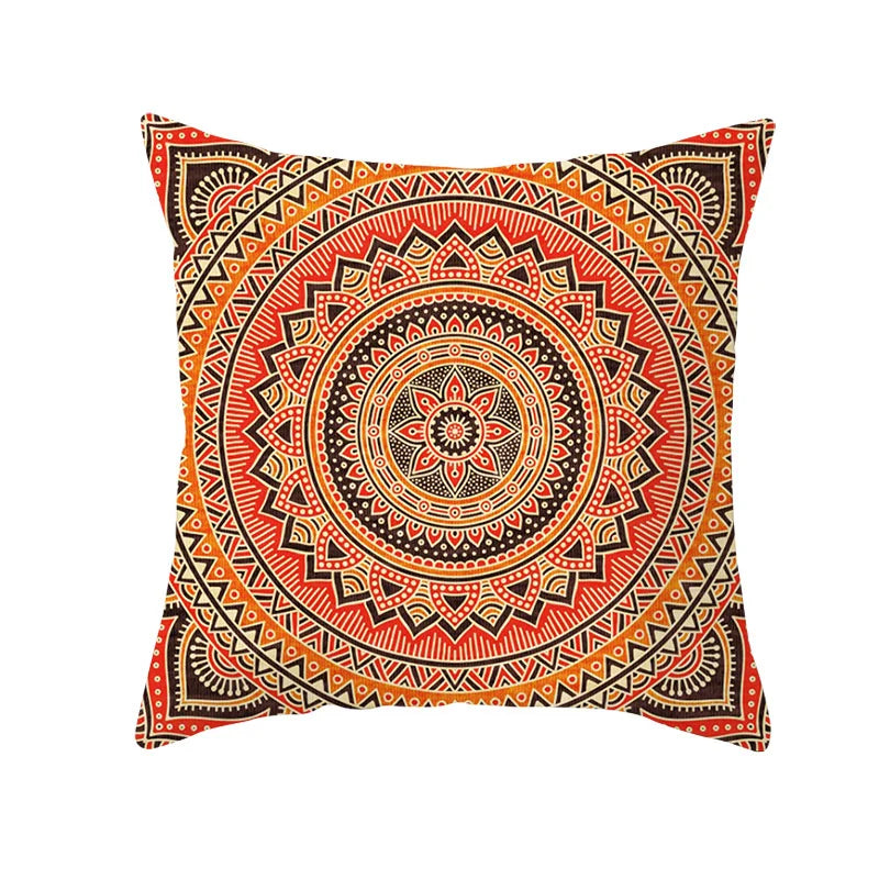 Axyaa Bohemian Geometric Polyester Pillowcase 45x45cm for Home Decor