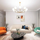 Axyaa Minimalist Molecular LED Pendant Light Circular Hanging Lamp