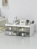 Axyaa Acrylic Desk Organizer Drawer Pen Holder Rack - Transparent Simple Stationery Storage