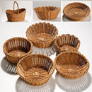Axyaa Rattan Wicker Serving Baskets: 10 Styles for Bread, Fruit, Vegetables