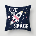 Axyaa Astronaut Theme Polyester Pillowcase Sofa Chair Cover 45x45cm