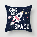 Axyaa Astronaut Theme Polyester Pillowcase Sofa Chair Cover 45x45cm
