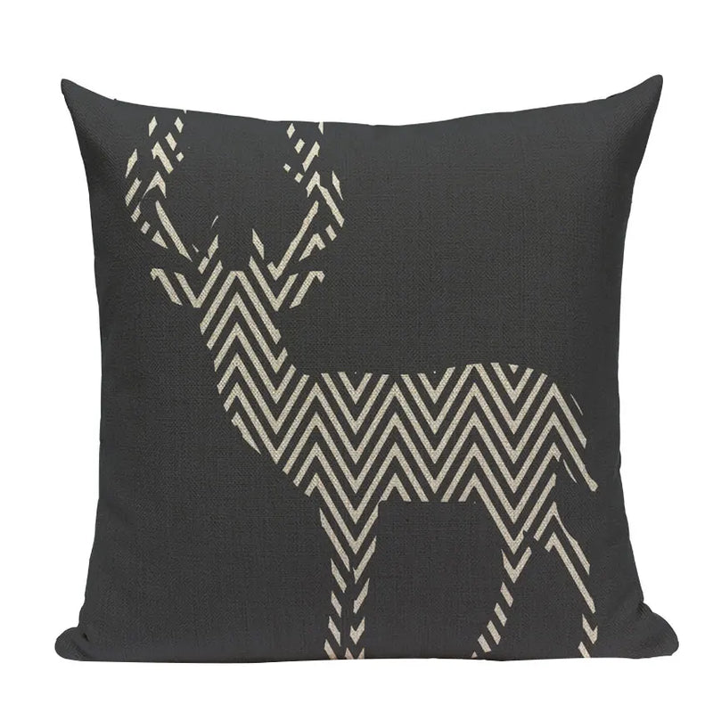 Axyaa Nordic Wildlife Cushion Covers 45x45cm Square Printed Pillow Case
