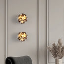 Axyaa LED Wall Lamp Modern Wabi Sabi Cylinder Bulgari Stone Mirror Light