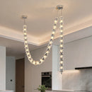 Axyaa Modern Pendant Chandelier for Living Room - LED Ceiling Lamp Dining Room Lighting