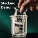 Axyaa Glass Measuring Cup Set - Clear, Durable with Heat-resisting Scale - 2PCS