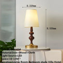 Axyaa Retro Table Lamp for Living Room Bedroom LED Bedside Light