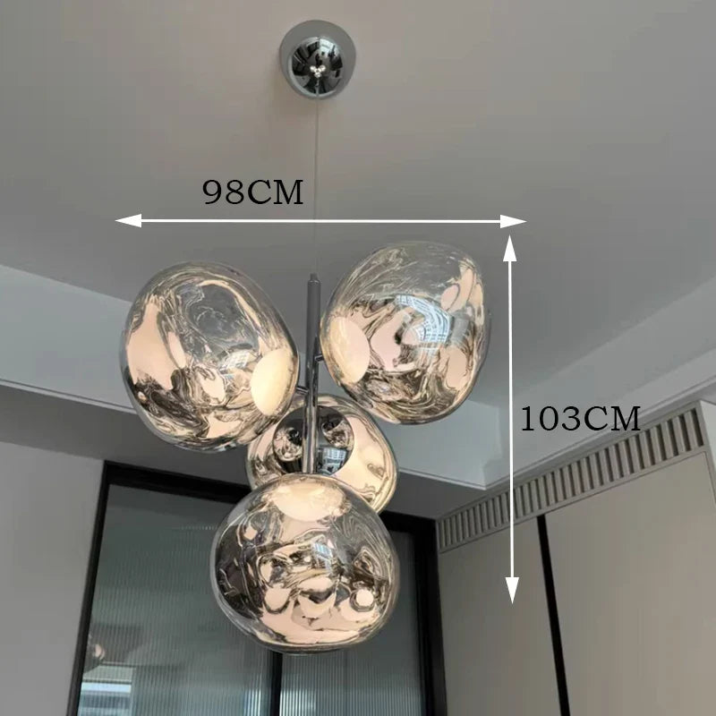 Axyaa Modern Lava LED Pendant Light for Indoor Kitchen Decor and Living Room