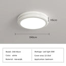 Axyaa Modern Minimalist Round LED Ceiling Lights in Black