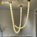 Axyaa Luxury Pear Necklace Chandelier for Living Room Dining Room Foyer