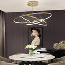 Axyaa LED Ring Ceiling Chandelier for Dining Room Minimalism Lighting