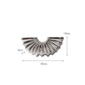Axyaa Conch Ceramic Vase with Artificial Flowers: Modern Home Desk Decor