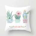 Axyaa Cactus Plants Pattern Cushion Cover Throw Pillow Decor Sofa Pillowcase