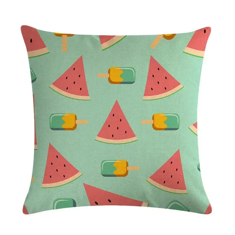 Nordic Cartoon Animal Print Linen Pillowcase for Axyaa Brand