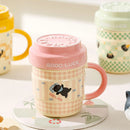 Cat Cartoon Ceramic Mug - Axyaa Original Fun Coffee Cup Beer Drinkware Breakfast Tea Gift