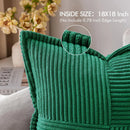 Axyaa Corduroy Patchwork Pillowcase - 45*45 Decorative Cushion Cover for Sofa, Living Room, Car