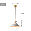 Axyaa Vintage Metal Pendant Light Adjustable Hanging Lamp for Kitchen Island.