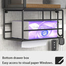 Axyaa Wire Baskets: Versatile Wall Mount Storage for Home, Office, Kitchen, Bathroom, Laundry