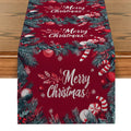 Axyaa Rustic Christmas Fir Table Runner for Dining Decorations and Events