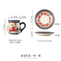 Axyaa Bohemian Tea Set, Vintage Ceramic Mug, 220ml Water Bottle, High-Value Afternoon Tea Home Set