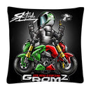 Axyaa Stunt Motorcycle Cartoon Soft Plush Cushion Cover Pillow Case