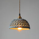 Axyaa Ceramic LED Pendant Lights: Modern Nordic Copper Hanging Lamp for Indoor Home Lighting