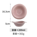 Axyaa Wave Shaped Salad Bowl Saucer, Cream Color, Dishwasher Safe