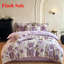 Axyaa Milk Fleece High Gram Four-Piece Bedding Set with Warm Printed Design