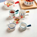Axyaa Mini Milk Pot with Seasoning Handle - Creative Ceramic Milk Cup, 50ml