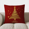 Axyaa Christmas Tree Snowflake Decorative Pillow Cover