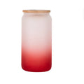 Axyaa Gradient Glass Cup with Lid - High Borosilicate Juice Beer Milk Bubble Tea Cup