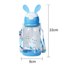 Axyaa 600ml Cartoon Kids Straw Cup | Leakproof BPA-Free Water Bottle for Girls
