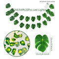 Axyaa LED Tropical Palm Leaves String Lights for Jungle Wedding Decor