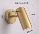 Axyaa Adjustable Gold Aluminum LED Wall Lamp for Bedroom, Bathroom, Corridor - Indoor Sconce Lighting