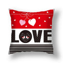 Axyaa Nordic Love Pillowcase 45x45cm - Home Decorative Throw Pillow Cover