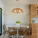 Axyaa Wabi Sabi Rattan Pendant Light - Bohemian Farmhouse 3-Light for Home Décor