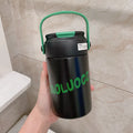 Axyaa 750ml Stainless Steel Thermos Flask with Tea Filter & Straw - Gift Item
