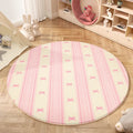 Axyaa Round Bedside Fluffy Soft Carpet, High Quality Dressing Table Rug