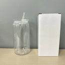 Axyaa Colorful Plastic Cup Lid Set for Can Shaped Iced Coffee & Juice Mugs