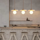 Axyaa Yellow Travertine LED Pendant Lamp - Modern Cave Stone Chandelier