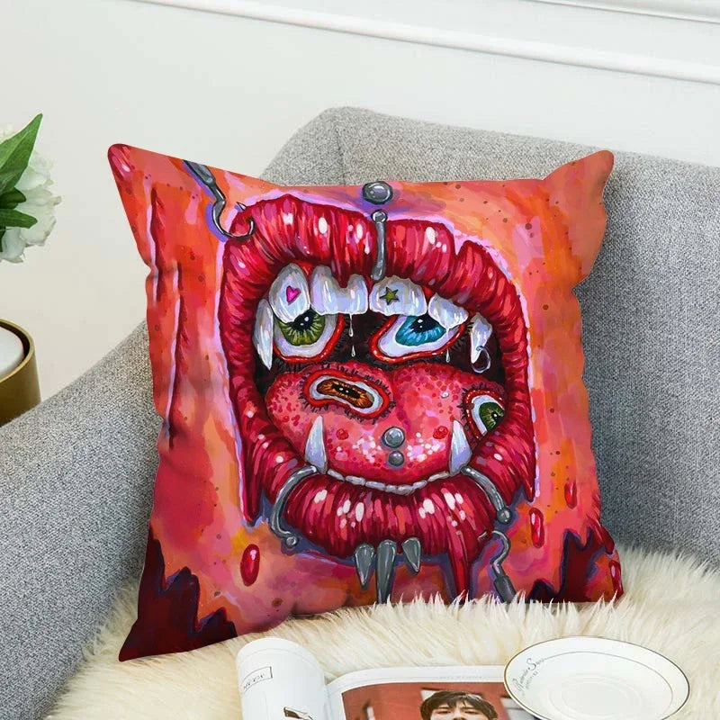 Axyaa 40x40 Jane Koluga Art Pillow Cover for Home Decor and Car Sofa Fall Theme