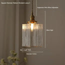 Axyaa Vintage Brass Glass Pendant Lamp for Bedroom and Dining Room
