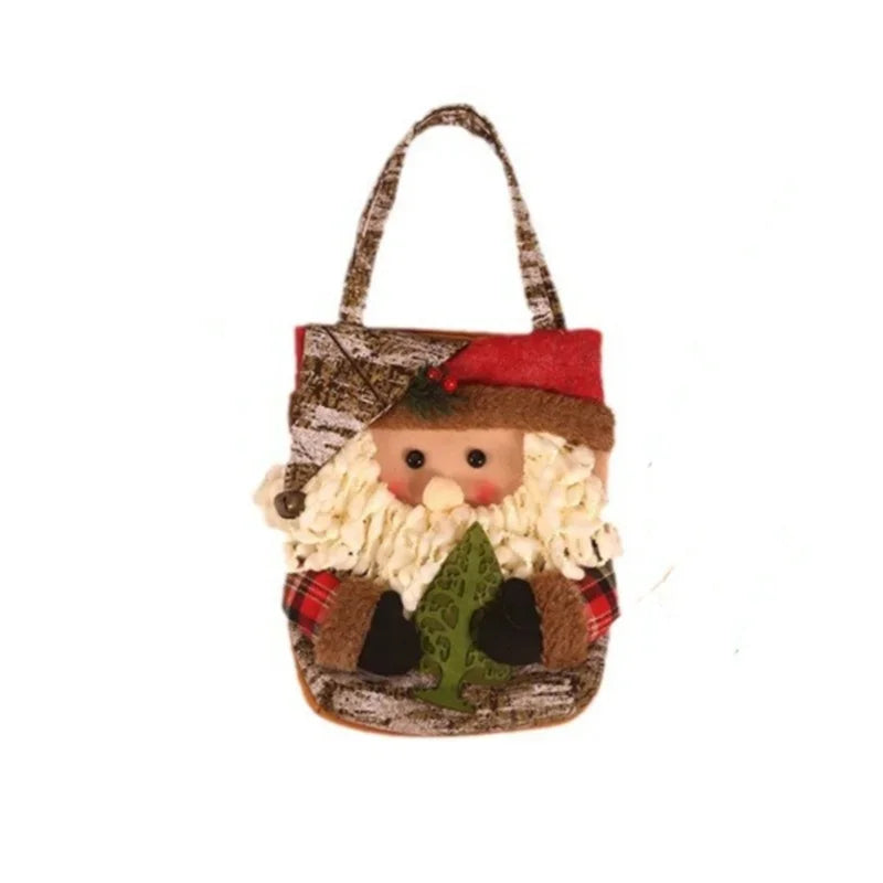 Axyaa Santa Claus Gift Tote Bag: Festive Holiday Home Decoration and Children's Xmas Gift