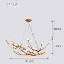 Axyaa Glass Ball Chandelier Pendant Lamp for Home Indoor Lighting