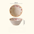 Axyaa Ceramic Noodle Bowl with Underglaze Color - Cute and Exquisite Tableware