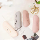 Axyaa Magnetic Closure Silicone Cosmetic Bag for Travel with Brush Pouch