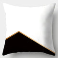 Axyaa Black White Modern Cushion Cover 45x45cm Polyester Decorative Pillow Case