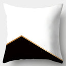 Axyaa Black White Modern Cushion Cover 45x45cm Polyester Decorative Pillow Case