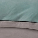 Axyaa 2024 Solid Color Milk Fleece 4-Piece Set with Wide Edge Craft & Flannel Quilt Cover