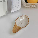 Axyaa Ceramic Ice Cream Plate Dessert Snack Serving Dish Fruit Salad Plates